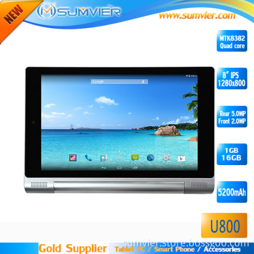 8 Inch IPS HD 1280*720 Mtk8382 Quad Core 1GB 16GB 3G Android 4.4 Tablet PC